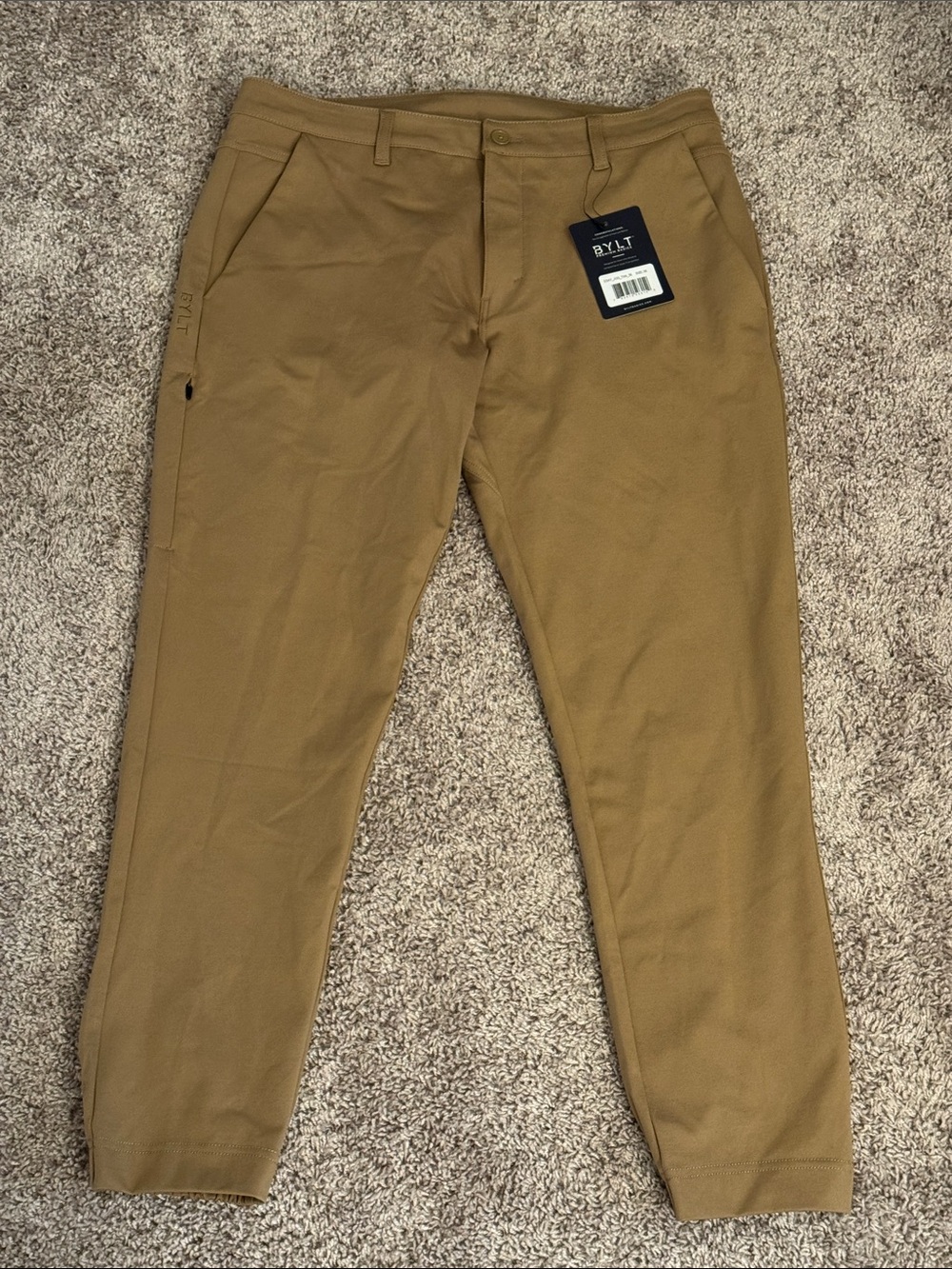 NWT BYLT Tan/Khaki Everyday Jogger Men's Size 36
